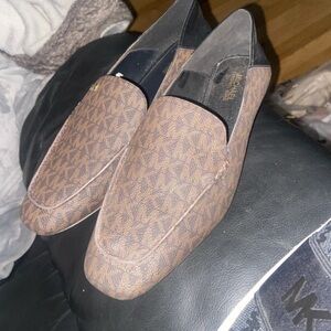 Michael Kors Brown Patterned Loafers